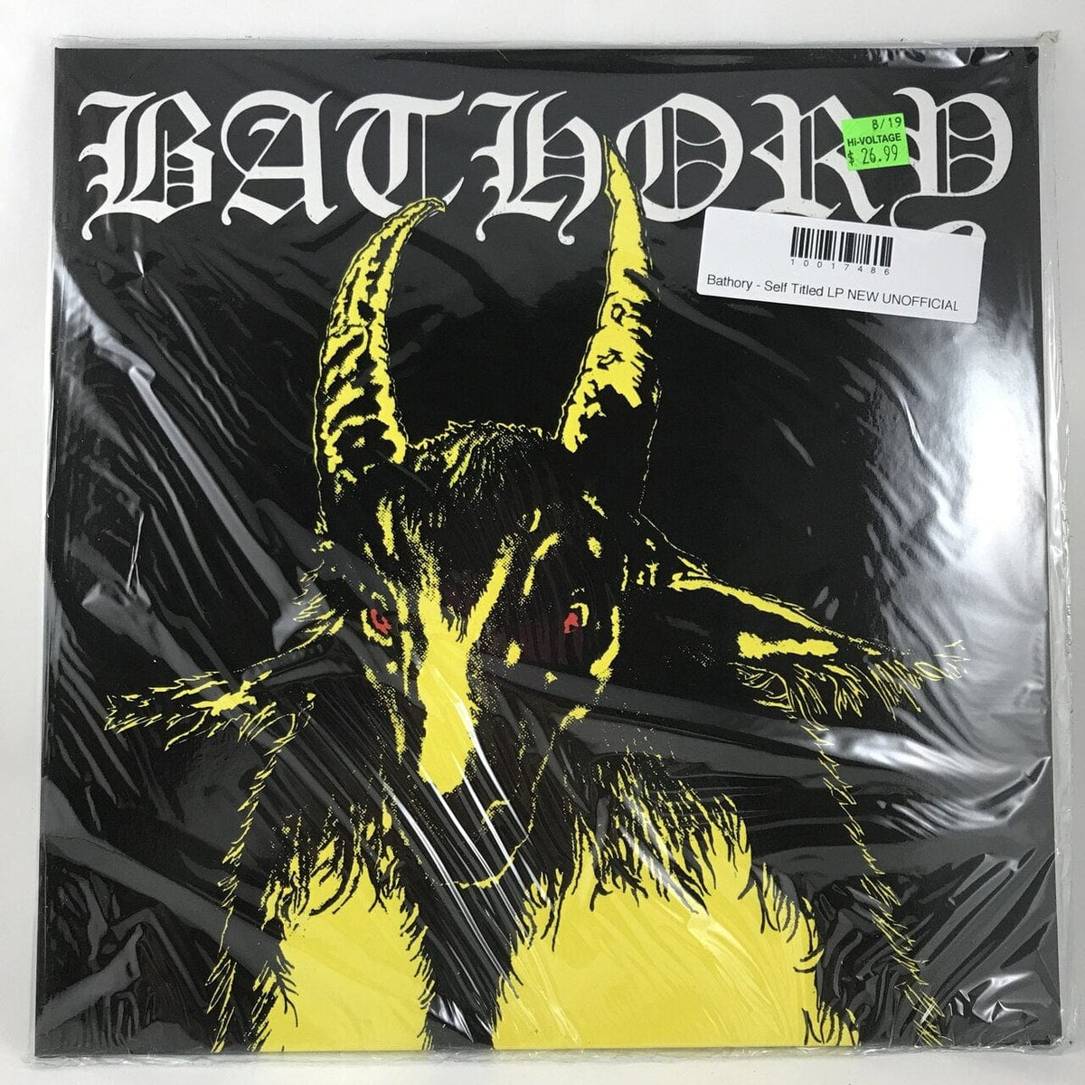 Bathory - Self Titled LP NEW UNOFFICIAL – Hi-Voltage Records
