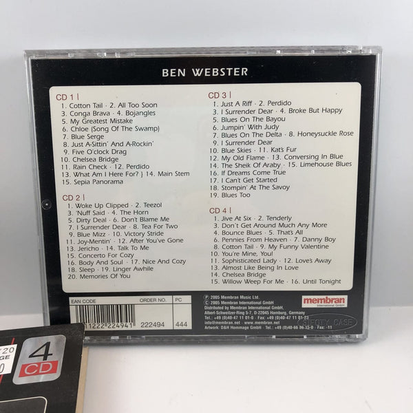 Ben Webster - Stompin' At The Savoy 4CD USED NM 24Bit Audiophile