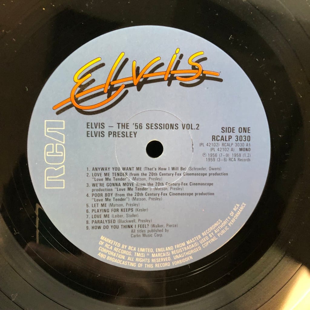 Vice vagt Jeg har erkendt det Elvis Presley - The '56 Sessions Volume 2 LP VG++/VG++ UK Import USED –  Hi-Voltage Records