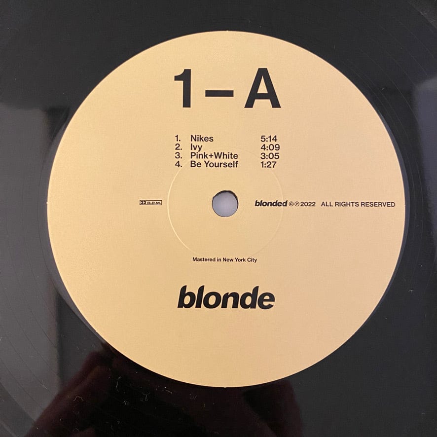 Frank Ocean – Blonde 2LP USED VG++/VG++ 2022 Official Pressing