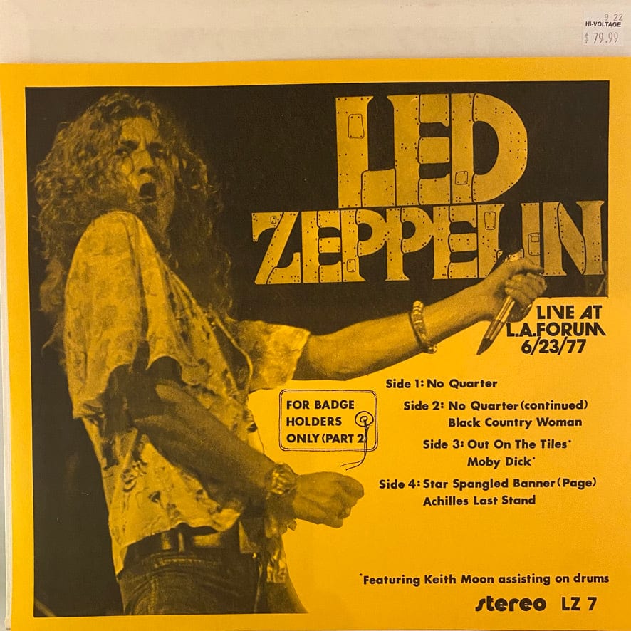 Led Zeppelin – For Badge Holders Only (Part 2) - Live At L.A.