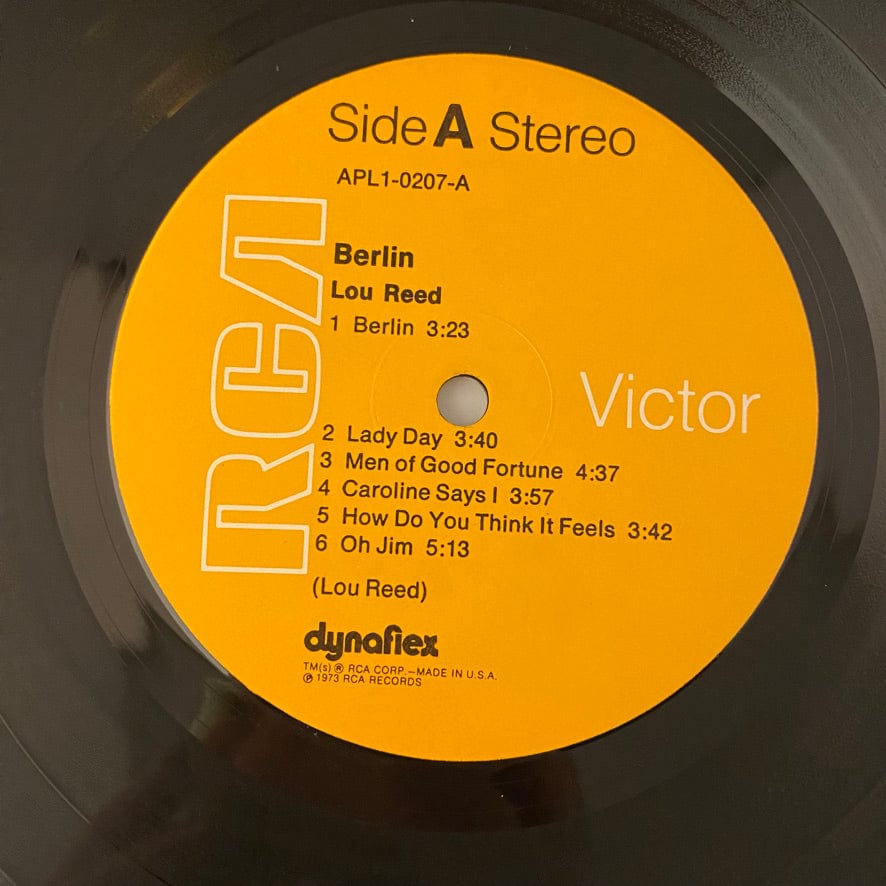 at se nevø Byblomst Lou Reed – Berlin LP USED VG+/VG+ Original US Pressing NO BOOKLET –  Hi-Voltage Records