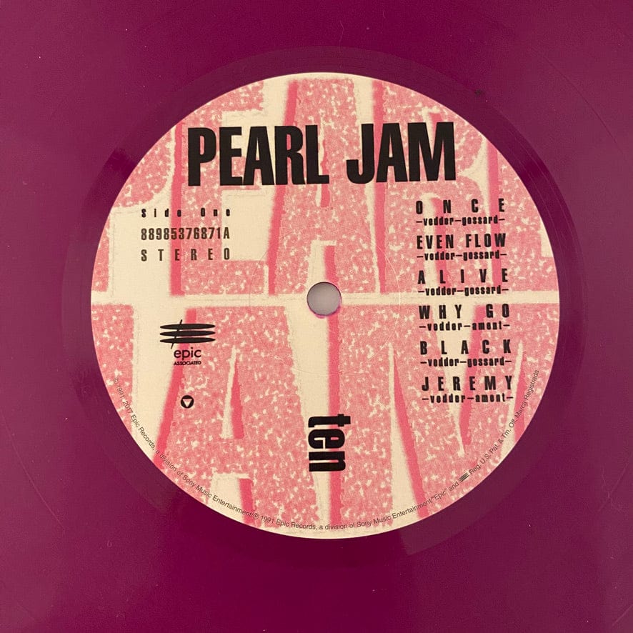 2020 Pearl Jam Ten purple vinyl 