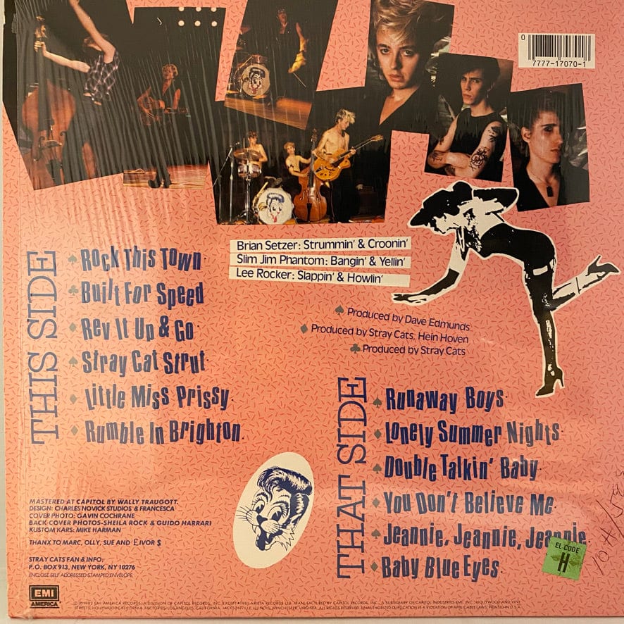 Stray Cats – Built For Speed LP USED NM/VG++ – Hi-Voltage Records