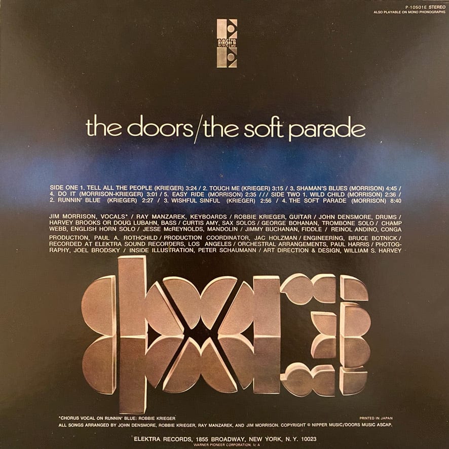 The Doors – The Soft Parade LP USED NM/VG++ Japanese Pressing – Hi