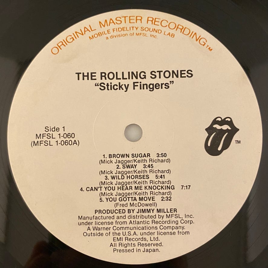 The Rolling Stones – Sticky Fingers LP USED VG+/VG++ MFSL