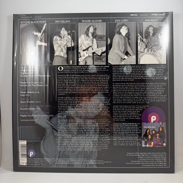 Deep Purple – In Concert '72 LP USED Vinyl NM/NM Color Vinyl