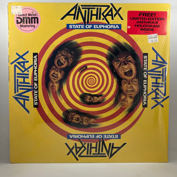 Anthrax – State Of Euphoria LP USED Vinyl VG+/VG+