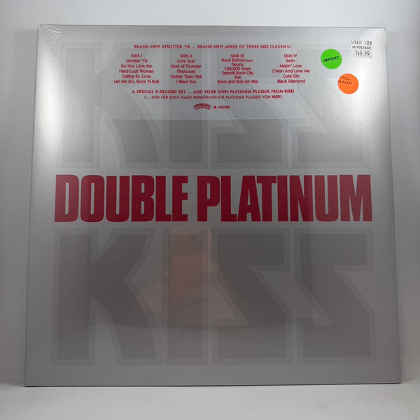 Kiss – Double Platinum LP NOS Vinyl Mint Still Sealed Color Vinyl