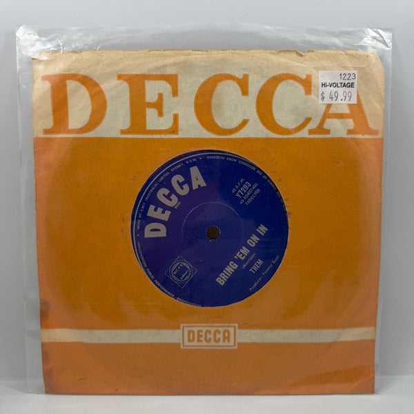 Them – Call My Name 7" USED Vinyl VG+/Generic