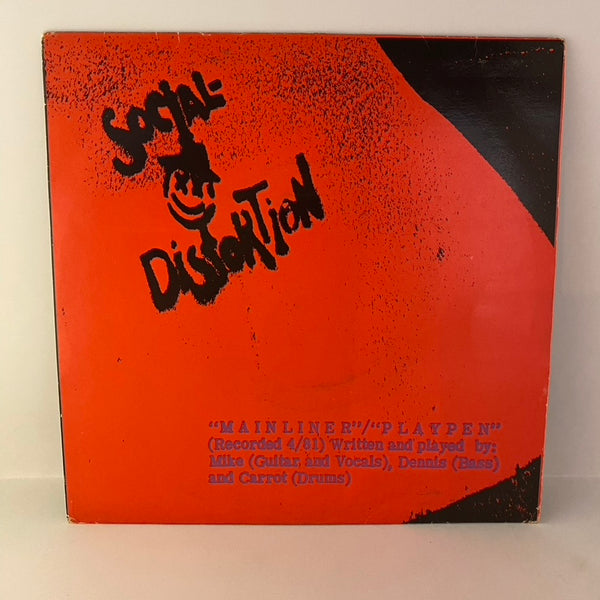 Social Distortion – Mainliner / Playpen USED 7" Vinyl NM/VG+ 1981 1st Press
