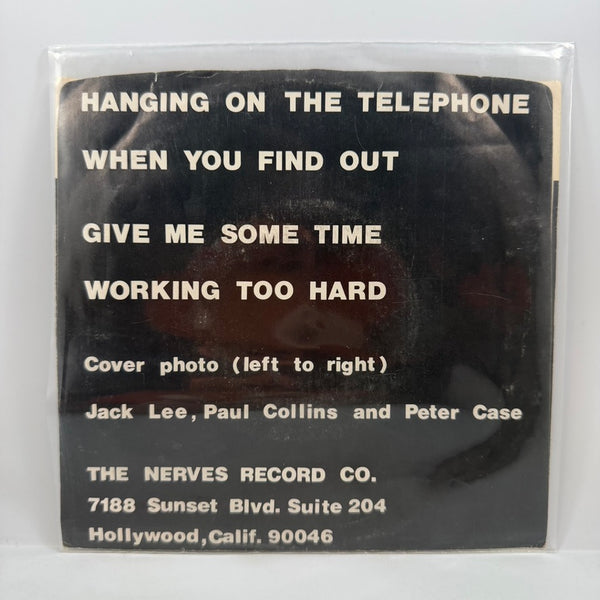The Nerves – The Nerves 7" USED Vinyl VG+/VG+