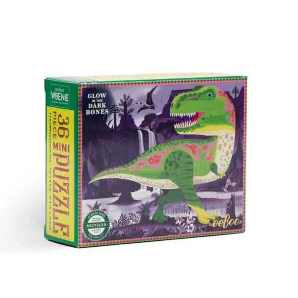 Dino Glow-in-the-Dark Mini 36 Piece Puzzle