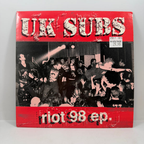UK Subs – Riot 98 ep. 7" USED Vinyl VG+/VG+ Color Vinyl