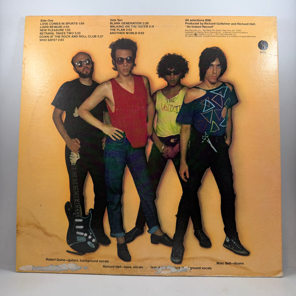 Richard Hell & The Voidoids – Blank Generation LP USED Vinyl VG++/G+