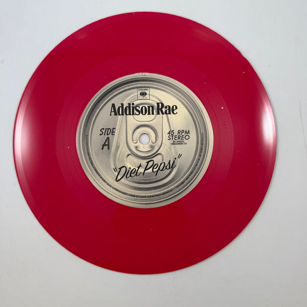 Addison Rae – Diet Pepsi 7" USED Vinyl NM/NM Color Vinyl