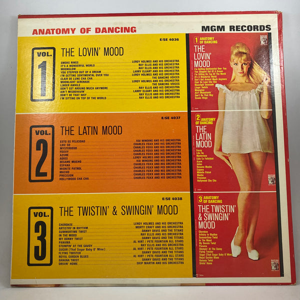 Various – Anatomy Of Dancing, Vol. 1, 2, and 3 - The Lovin' Mood, The Latin Mood, The Twistin' & Swingin' Mood LP USED Vinyl VG+/VG