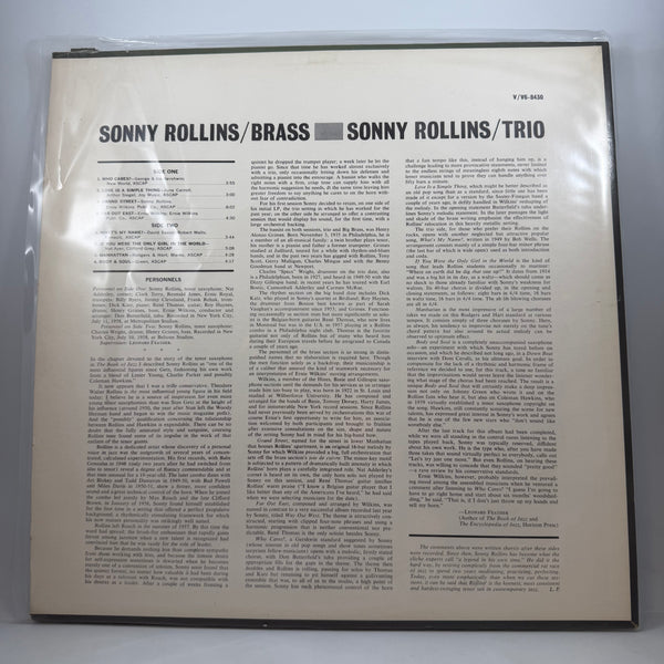 Sonny Rollins – Brass / Trio LP USED Vinyl VG+/VG