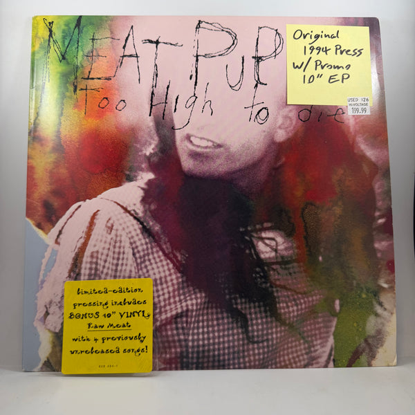 Meat Puppets – Too High To Die LP USED Vinyl Original Pressing W/ Promo 10" EP VG++/NM