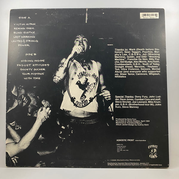 Agnostic Front – Victim In Pain LP USED Vinyl VG/VG+