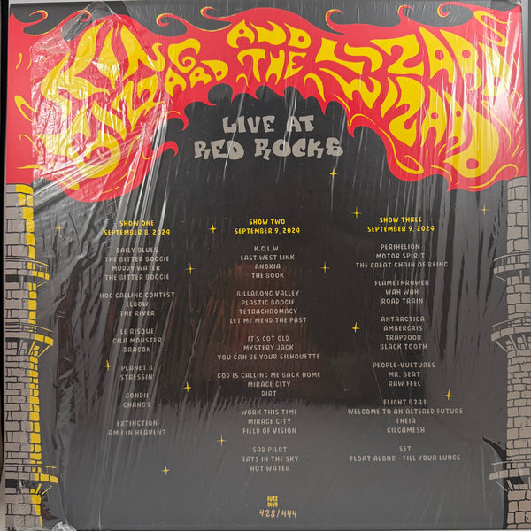 King Gizzard And The Lizard Wizard – Live At Red Rocks '24 LP USED Vinyl Box Set NM/NM Color Vinyl