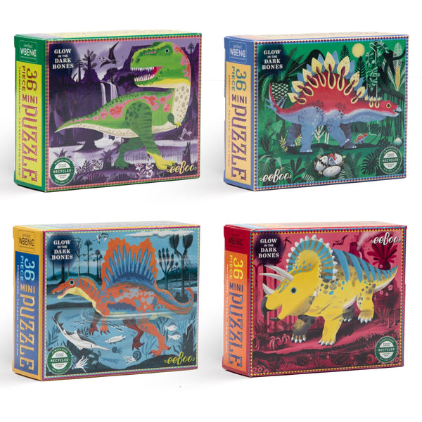 Dino Glow-in-the-Dark Mini 36 Piece Puzzle