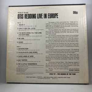 Otis Redding – Live In Europe LP USED VINYL VG+/VG