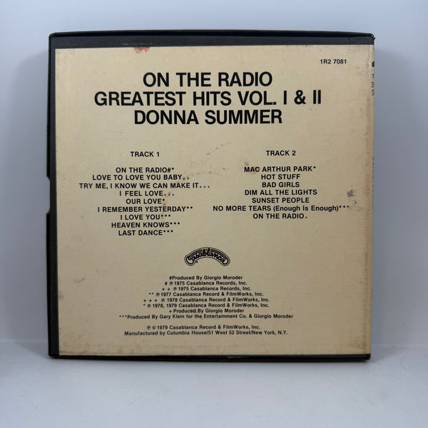 Donna Summer – On The Radio: Greatest Hits Vol. 1 & 2 USED Reel-To-Reel