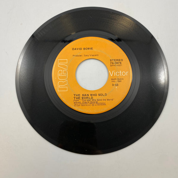 David Bowie – Space Oddity / The Man Who Sold The World 7" USED Vinyl VG/VG