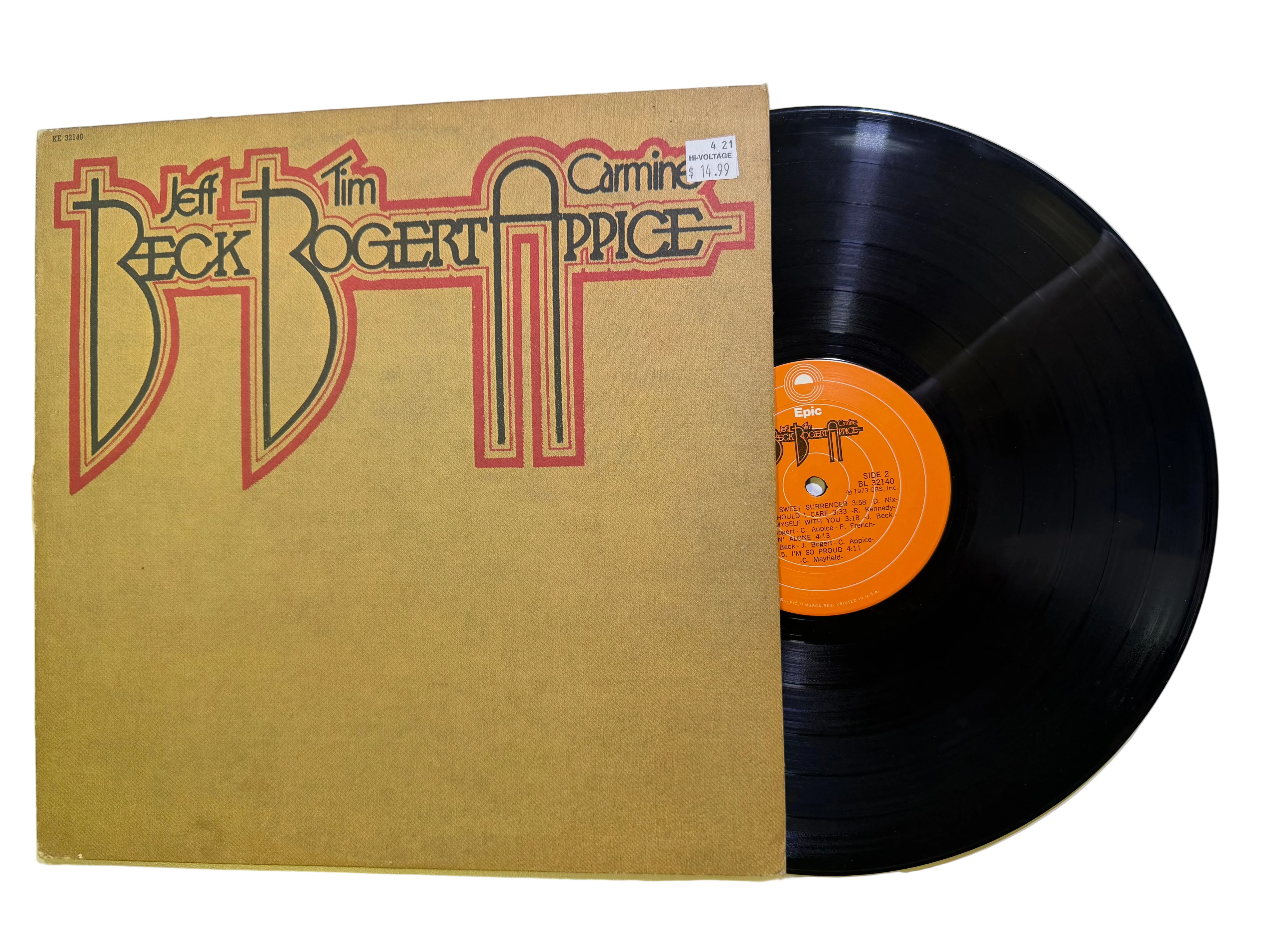 Beck, Bogert & Appice – Beck, Bogert & Appice LP USED Vinyl VG+/VG