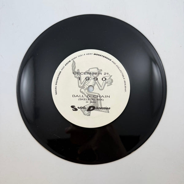 Social Distortion – Ball & Chain (Skeletal Mix) 7" USED Vinyl VG+/Generic