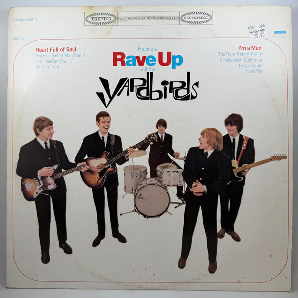 The Yardbirds – Having A Rave Up With The Yardbirds LP USED Vinyl VG+/VG