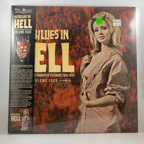 Various – Hillbillies in Hell -- Country Music's Tormented Testament (1952-1974) Volume Four LP USED Vinyl NM/NM Color Vinyl