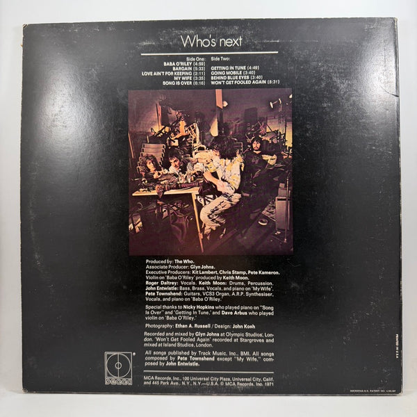 The Who – Who's Next LP USED Vinyl VG++/VG+