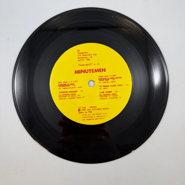 Minutemen – "Bean-Spill" E. P. 7" USED Vinyl VG+/VG