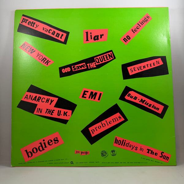 Sex Pistols – Never Mind The Bollocks Here's The Sex Pistols LP USED Vinyl VG+/VG+