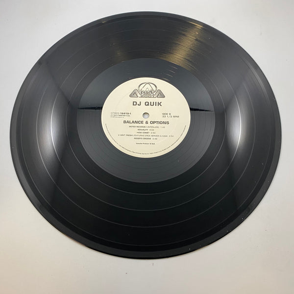 DJ Quik – Balance & Options LP USED Vinyl VG+/VG+