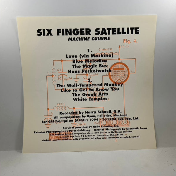 Six Finger Satellite – Machine Cuisine 10" USED Vinyl VG/VG+