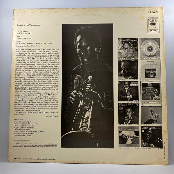 Miles Davis – In A Silent Way LP USED Vinyl VG+/VG