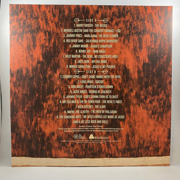 Various – Hillbillies In Hell - Country Music's Tormented Testament (1952-1974) LP USED Vinyl NM/G