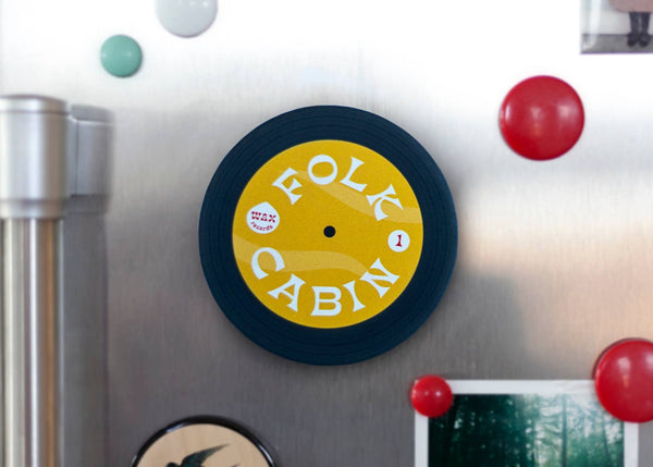 Candle - Folk Cabin Soy Candle with Playlist & Vinyl Magnet