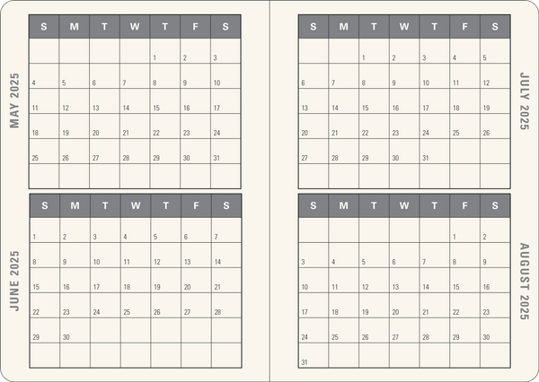 2025 Luna Moth Weekly Planner