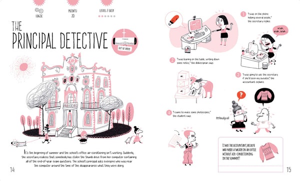 Sleuth & Solve: 20+ Mind-Twisting Mysteries: (Mystery Book for Kids and Adults, Puzzle and Brain Teaser Book for All Ages) by Ana Gallo, Victor Escandell