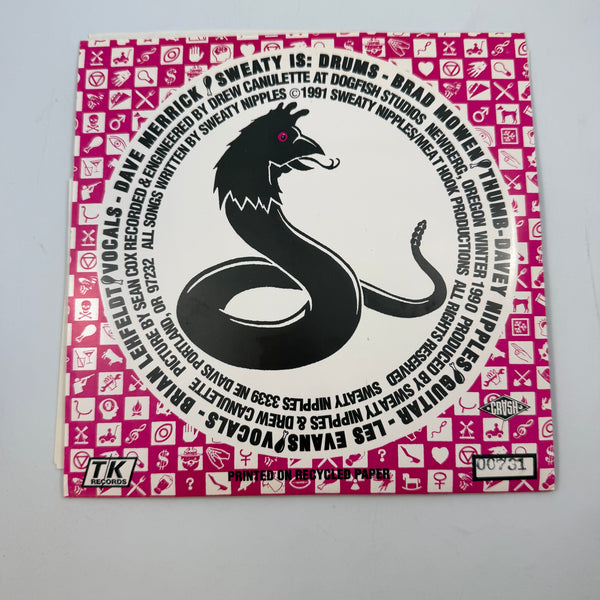 Sweaty Nipples – Chickensnake 7" USED Vinyl VG+/NM Color Vinyl