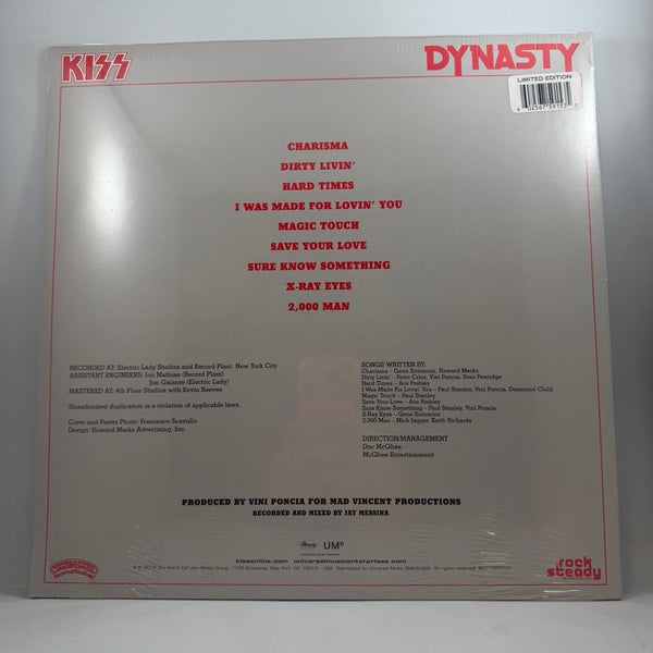 KISS – Dynasty LP NOS Vinyl Mint Still Sealed Color Vinyl