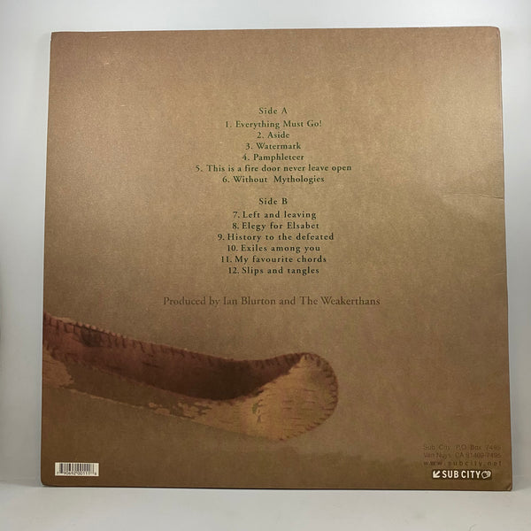 The Weakerthans – Left And Leaving LP USED Vinyl VG+/VG+