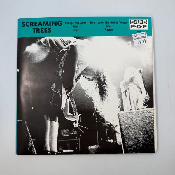 Screaming Trees – Change Has Come b/w Days / Time Speaks Her Golden Tongue b/w Flashes 7" USED Vinyl NM/VG++ Color Vinyl