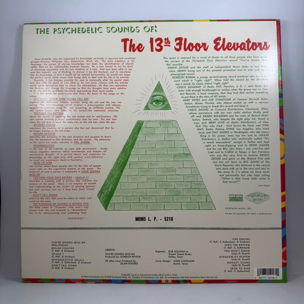 The 13th Floor Elevators – The Psychedelic Sounds Of The 13th Floor Elevators LP USED Vinyl VG/VG+