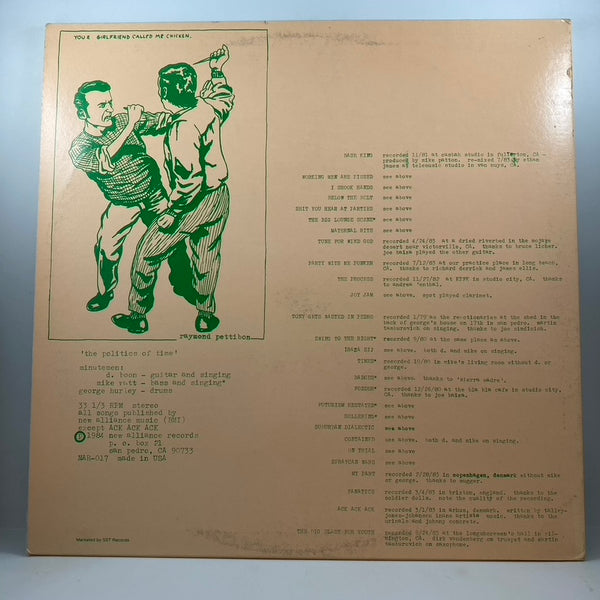 Minutemen – The Politics Of Time LP USED Vinyl NM/VG+ / Original Pressing