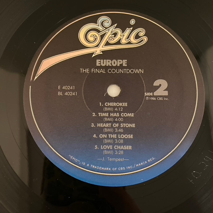 Europe – The Final Countdown LP USED VG++/VG+ 1986 Pressing – Hi